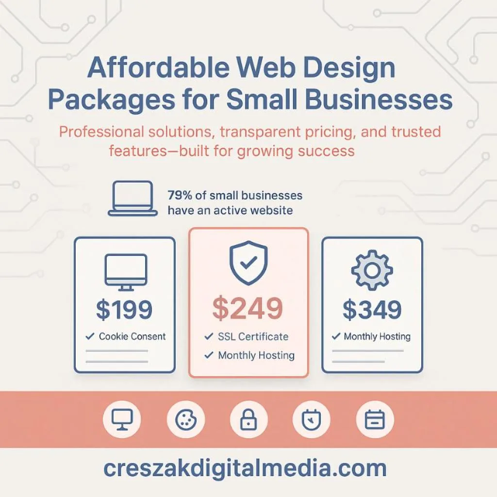 CresZak Digital Media affordable Web Design Services tailored for small businesses