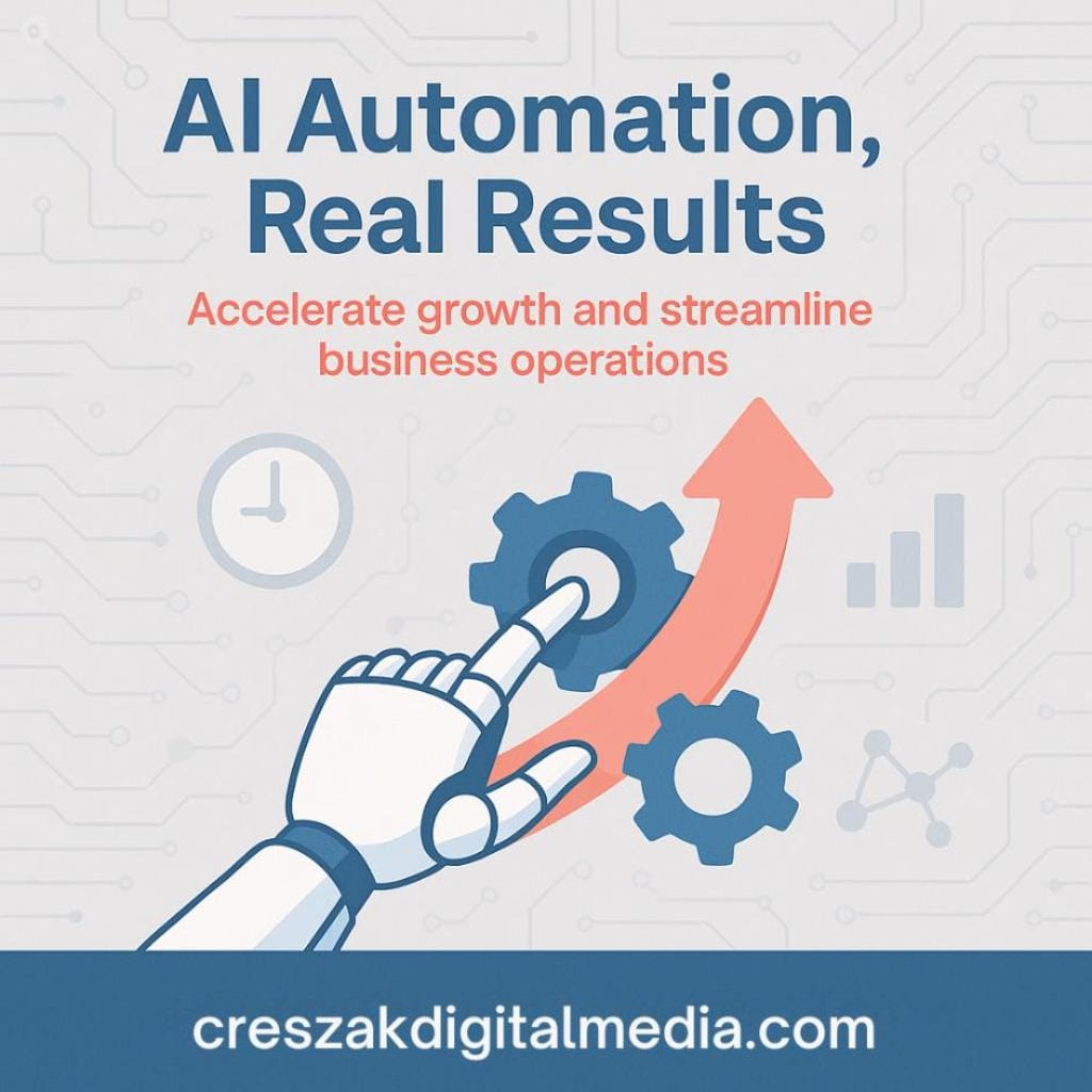 AI Automation Services for business growth provided by CresZak Digital Media.