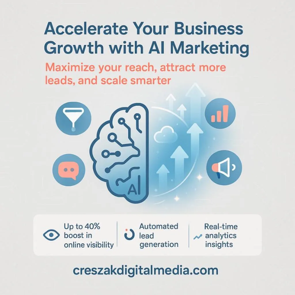 AI digital marketing services that drive growth and results by CresZak Digital Media