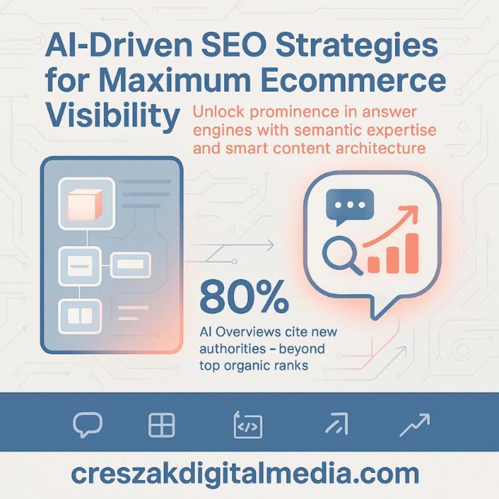 AI SEO Insights Enhancing Ecommerce Visibility with Ecommerce SEO Services by CresZak Digital Media