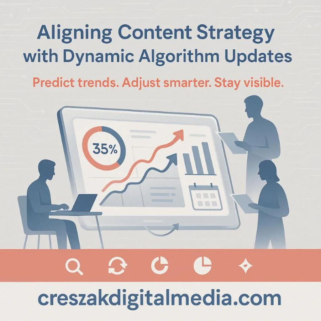 aligning content strategy with dynamic algorithm updates How aligning content strategy with dynamic algorithms strengthens SEO Services for Small Businesses by CresZak Digital Media.