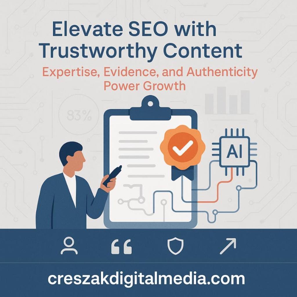 aligning content with e-e-a-t quality signals Aligning Content With E-E-A-T Through Website SEO Services by CresZak Digital Media