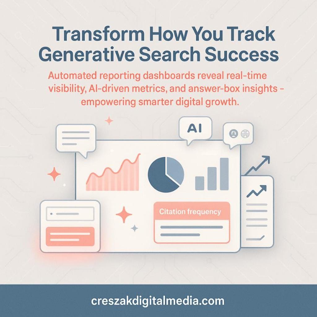 Automated Reporting for Generative Search Visibility with CresZak Digital Media Enterprise SEO Services