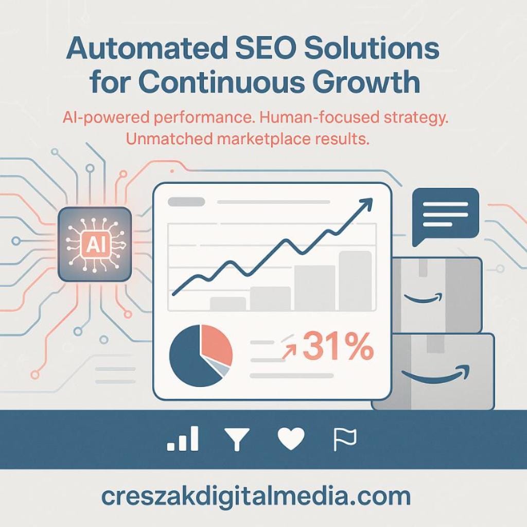 automated seo solutions for continuous performance improvement Automated Optimization for Continuous Growth Using CresZak Digital Media Amazon SEO Services