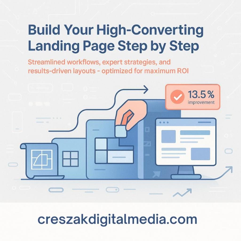 Step-by-step high-converting pages by CresZak Digital Media Landing Page Design Services