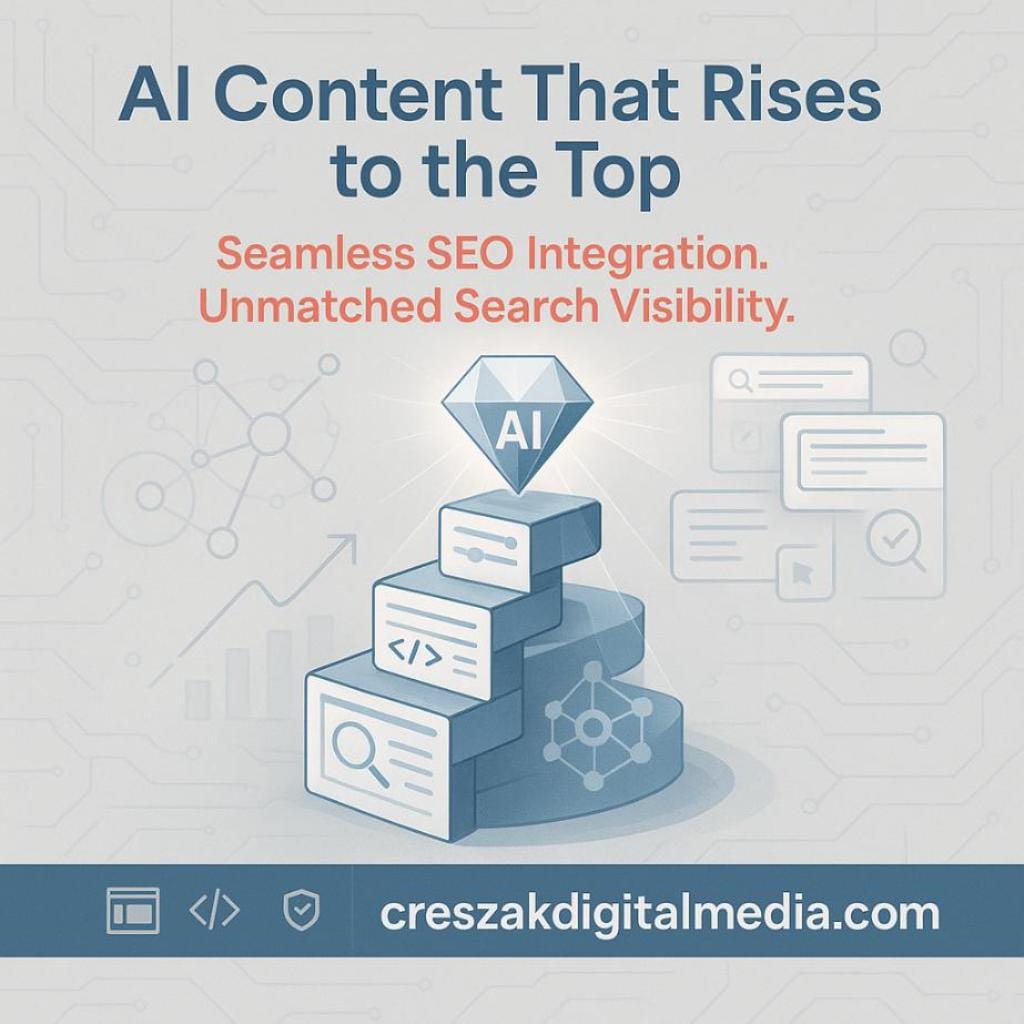 can ai content rank effectively when integrated with seo and website design principles CresZak Digital Media Website SEO Services Ensuring AI Content Ranks Effectively