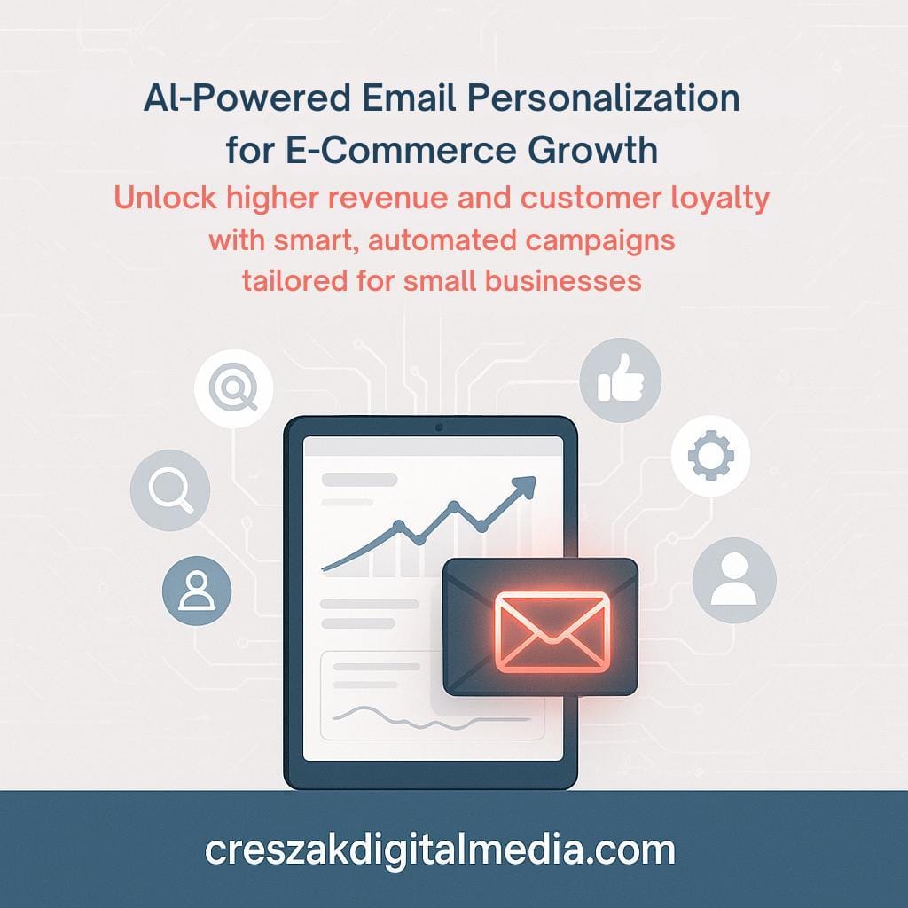 can an e-commerce email marketing agency help small businesses use ai to personalize email campaigns better AI-personalized e-commerce Email Marketing Services for small businesses by CresZak Digital Media.