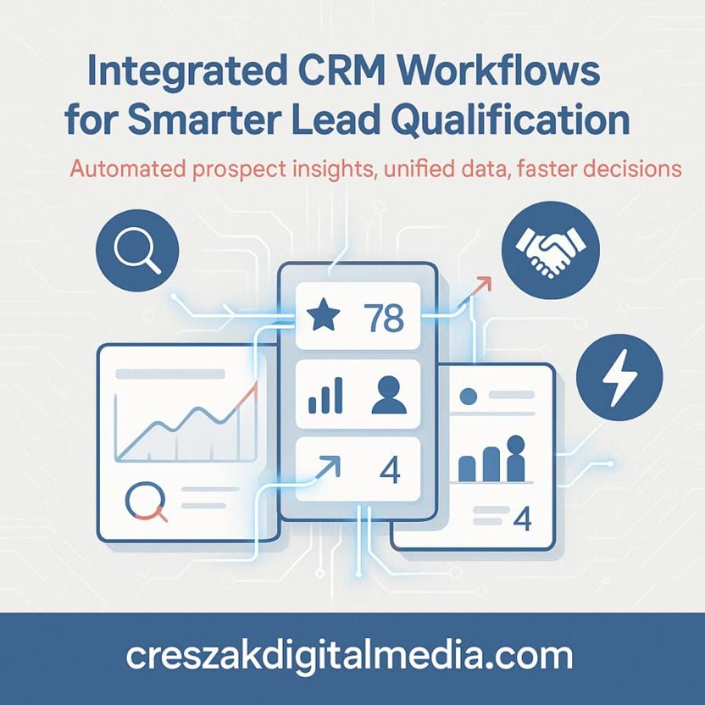 CRM integration platforms streamlining lead qualification for effective Lead Gen SEO Services – CresZak Digital Media.