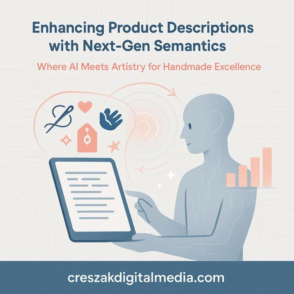 Semantic Content Generation Improving Listings with CresZak Digital Media Etsy SEO Services