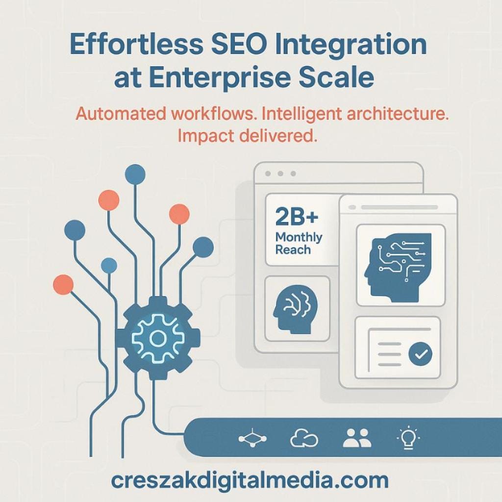 Enterprise SEO Software Integration with Agentic Workflows by CresZak Digital Media