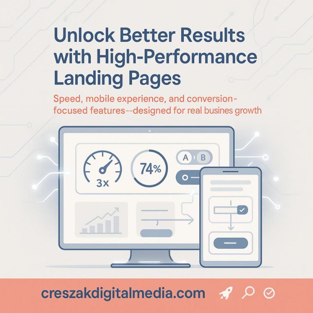 Essential high-performance elements by CresZak Digital Media Landing Page Design Services