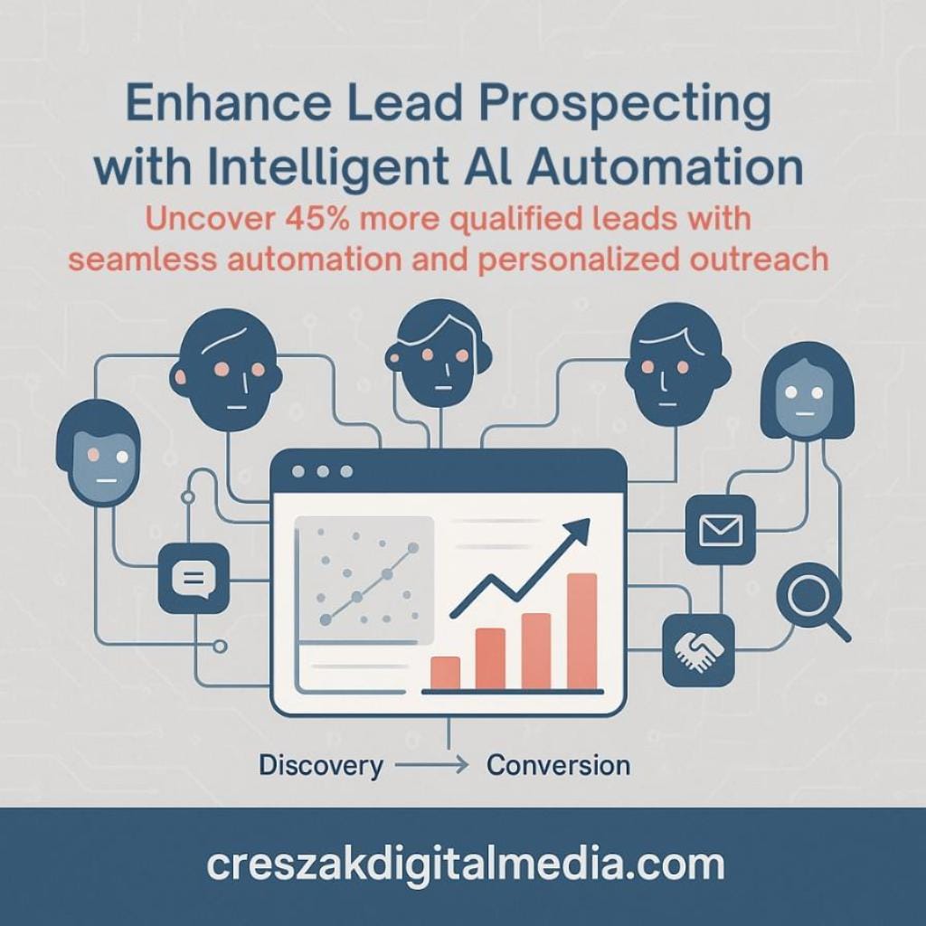 AI agents enhancing lead prospecting and improving Lead Gen SEO Services – CresZak Digital Media.