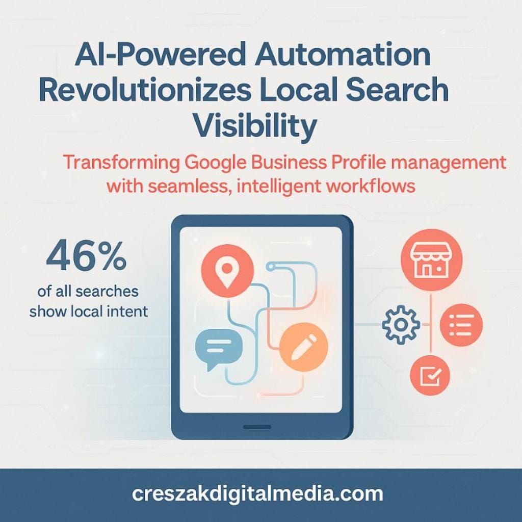 AI-powered automation frameworks transforming Google Business Profile management and Local SEO Services – CresZak Digital Media.