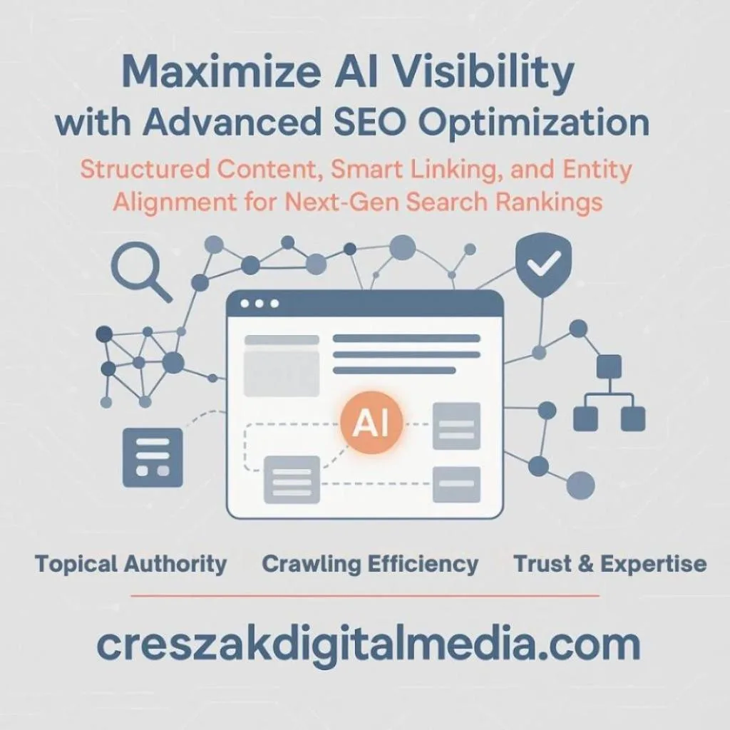 how can seo optimization service techniques improve your chances of getting featured by ai in search rankings How SEO optimization service techniques enhance AI ranking visibility and strengthen SEO Services for Small Businesses by CresZak Digital Media.