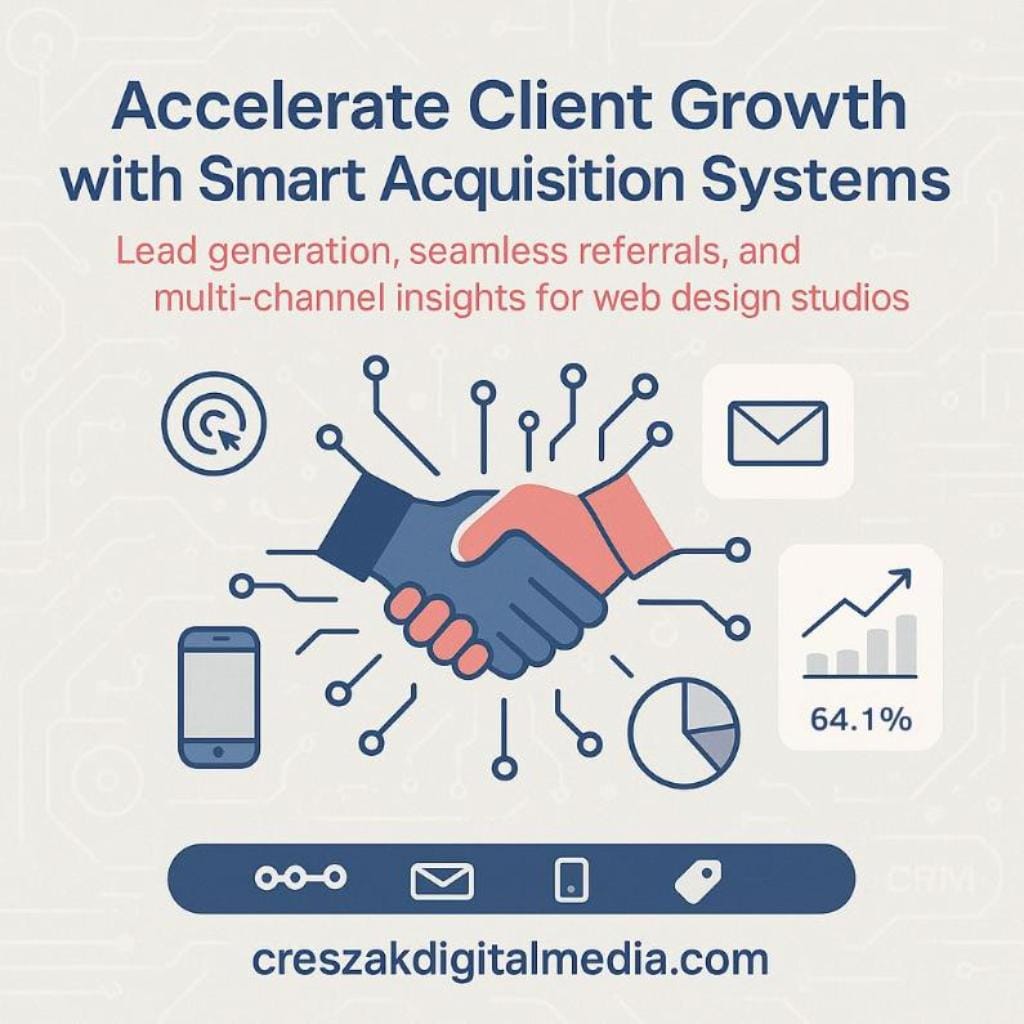 CresZak Digital Media Lead Gen Agency supporting web design studios in winning more clients.