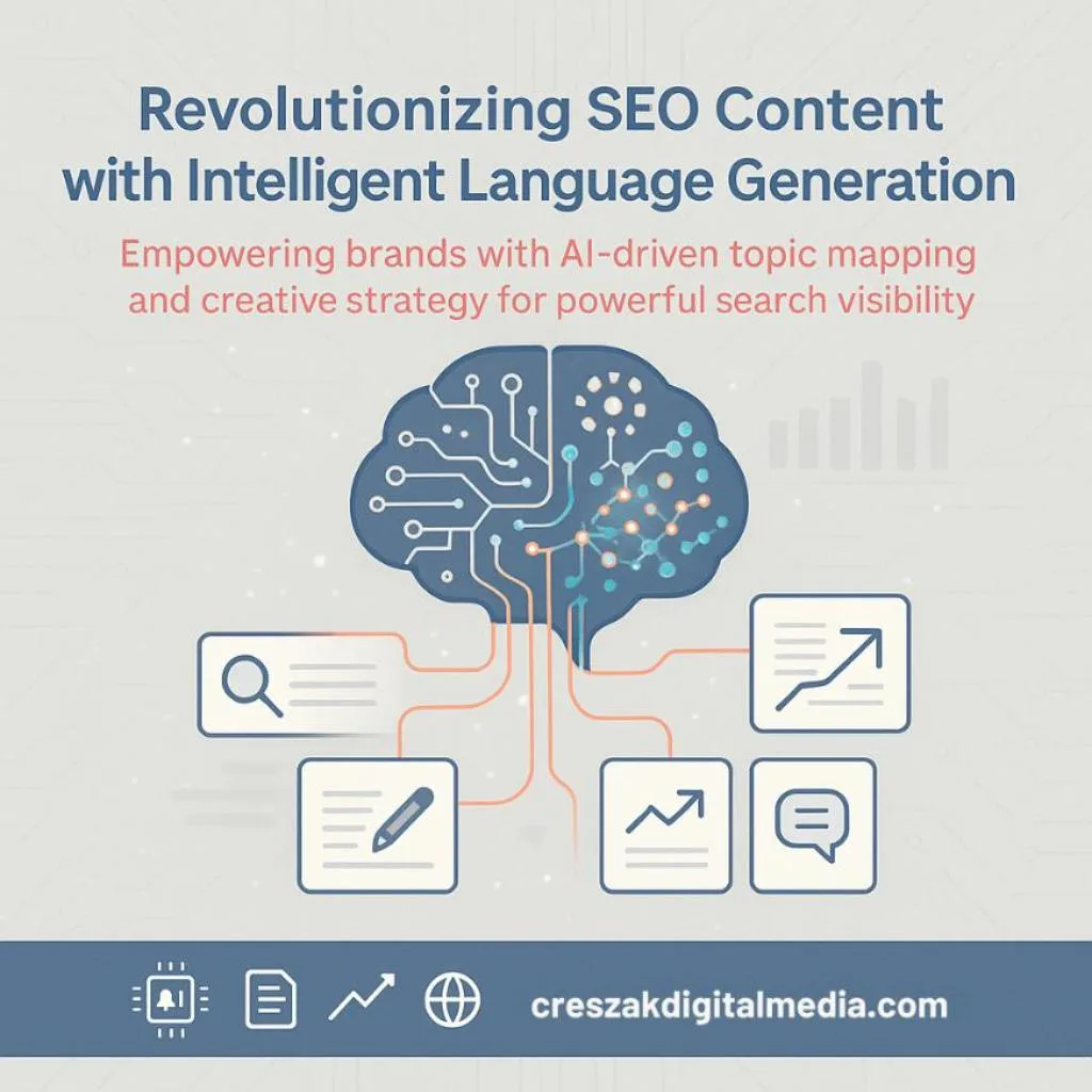 how natural language generation reshapes seo content writing services CresZak Digital Media uses NLG to elevate SEO content writing services.