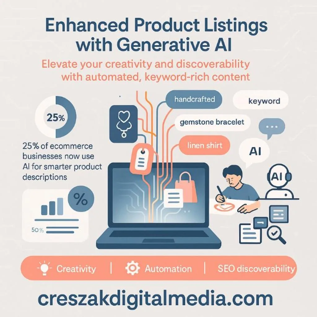 Enhancing Product Listings with Language Models via CresZak Digital Media Etsy SEO Services"