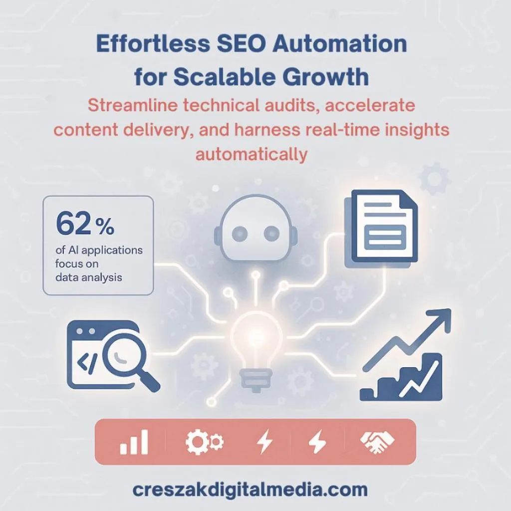 implementing seo automation workflows for scalable growth CresZak Digital Media implements SEO automation for scalable business growth.