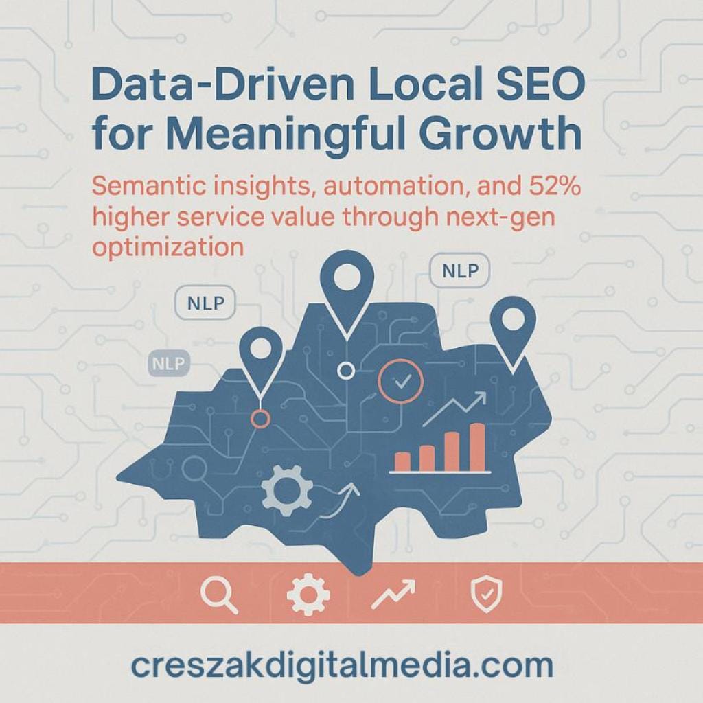 Data-driven improvements using semantic SEO entities to strengthen Local SEO Services – CresZak Digital Media.