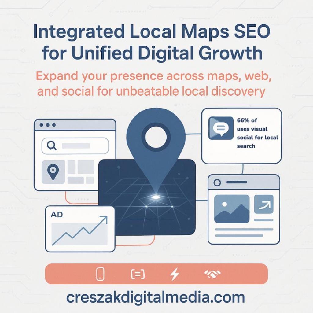 Integrating Local Maps SEO into comprehensive digital strategy to improve Local SEO Services – CresZak Digital Media.