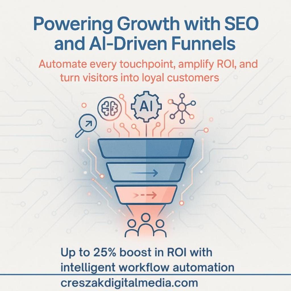 Smart SEO campaigns integrated with AI sales funnels to boost Lead Gen SEO Services – CresZak Digital Media.
