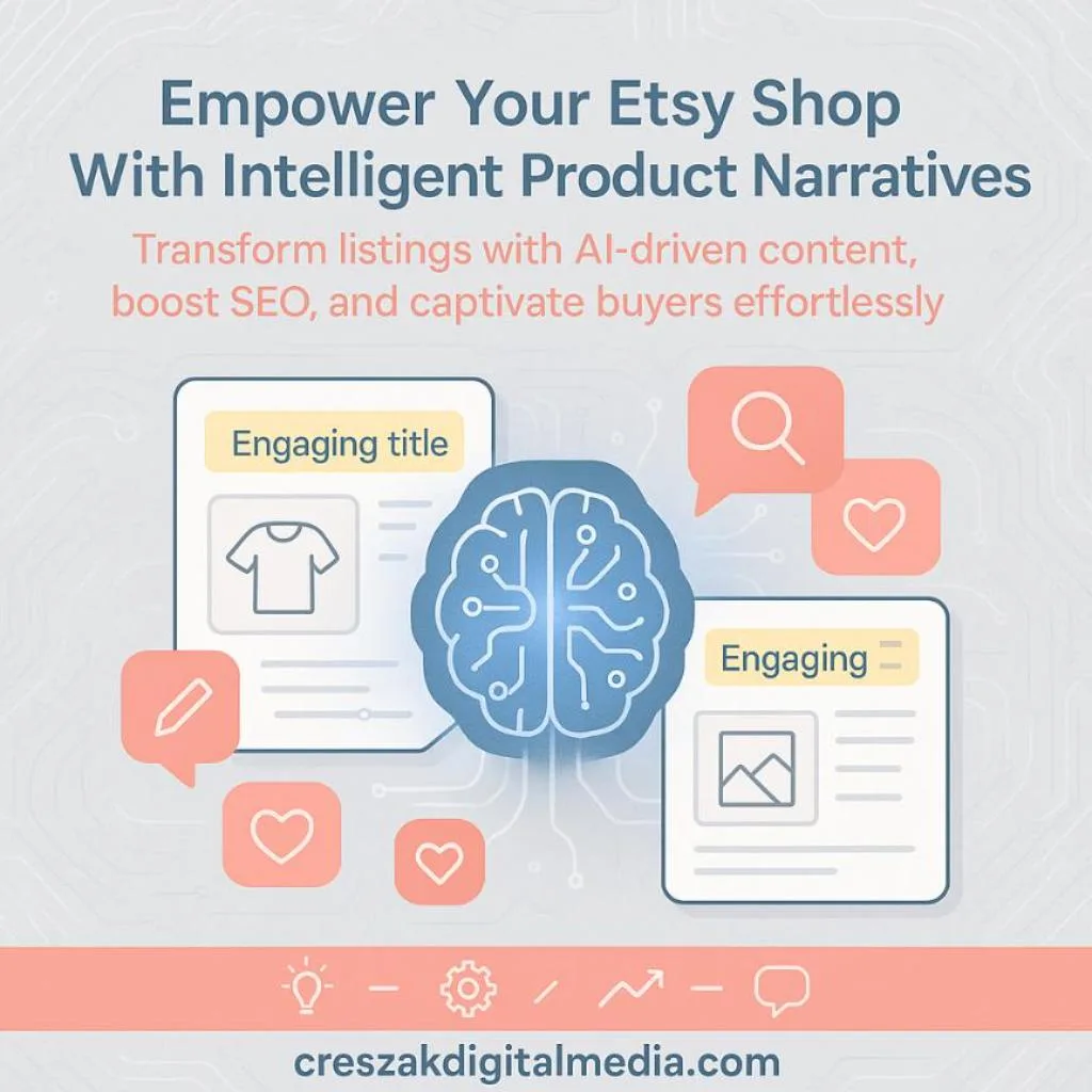 Creating Compelling Titles with ChatGPT Using CresZak Digital Media Etsy SEO Services