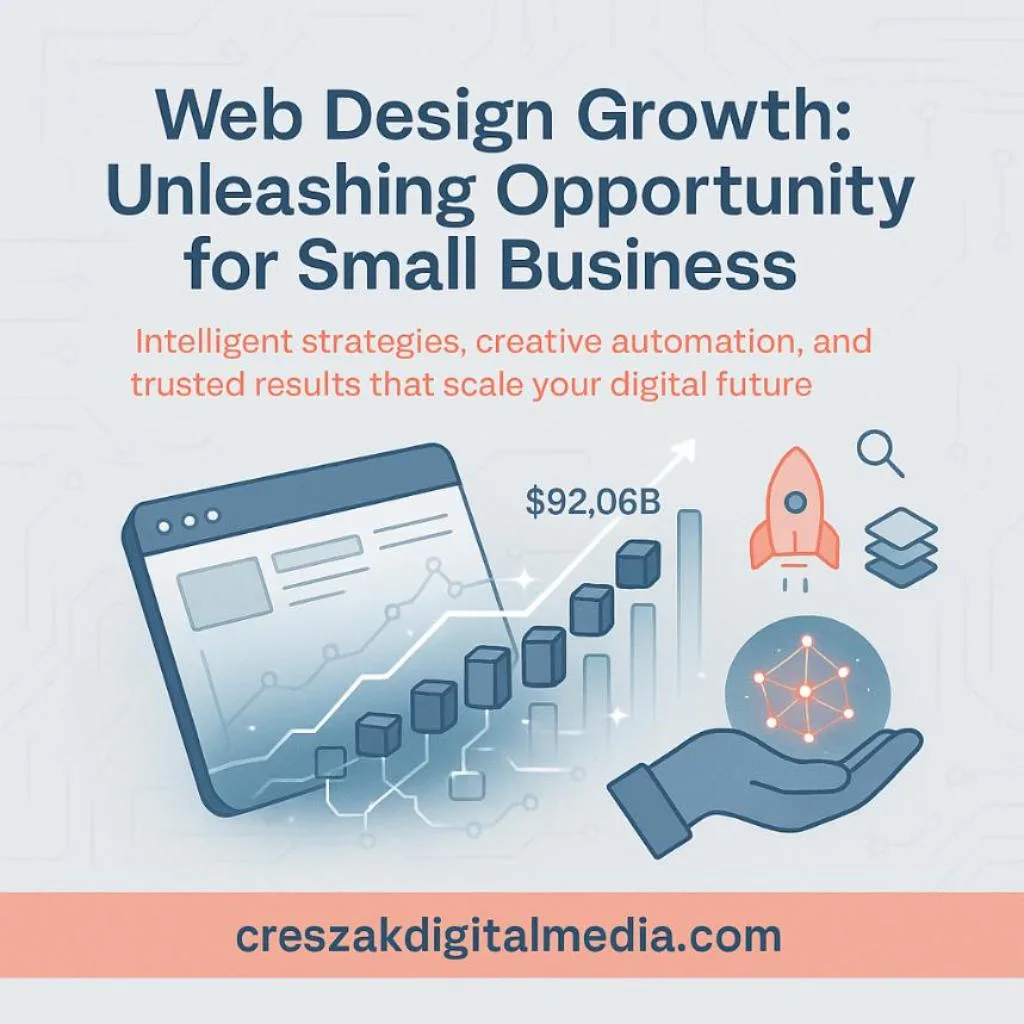CresZak Digital Media Web Design Services supporting growing small business demand.