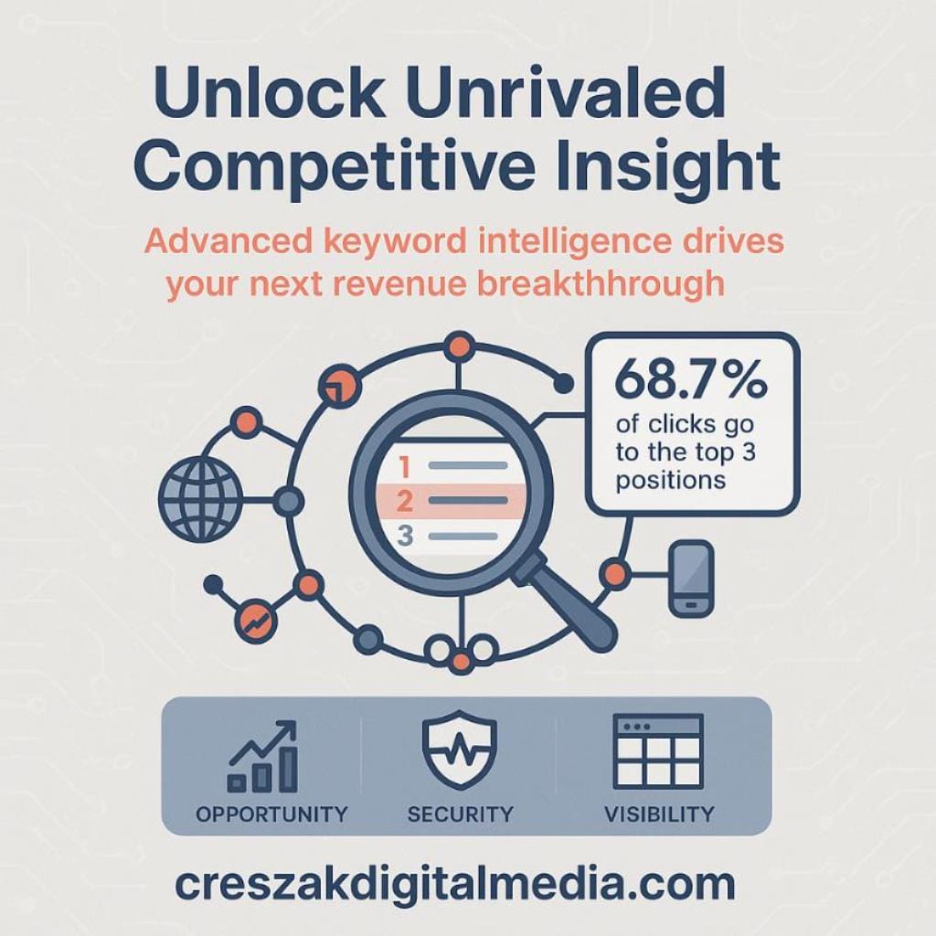 Keyword Intelligence and Competitive Analysis via CresZak Digital Media Enterprise SEO Services