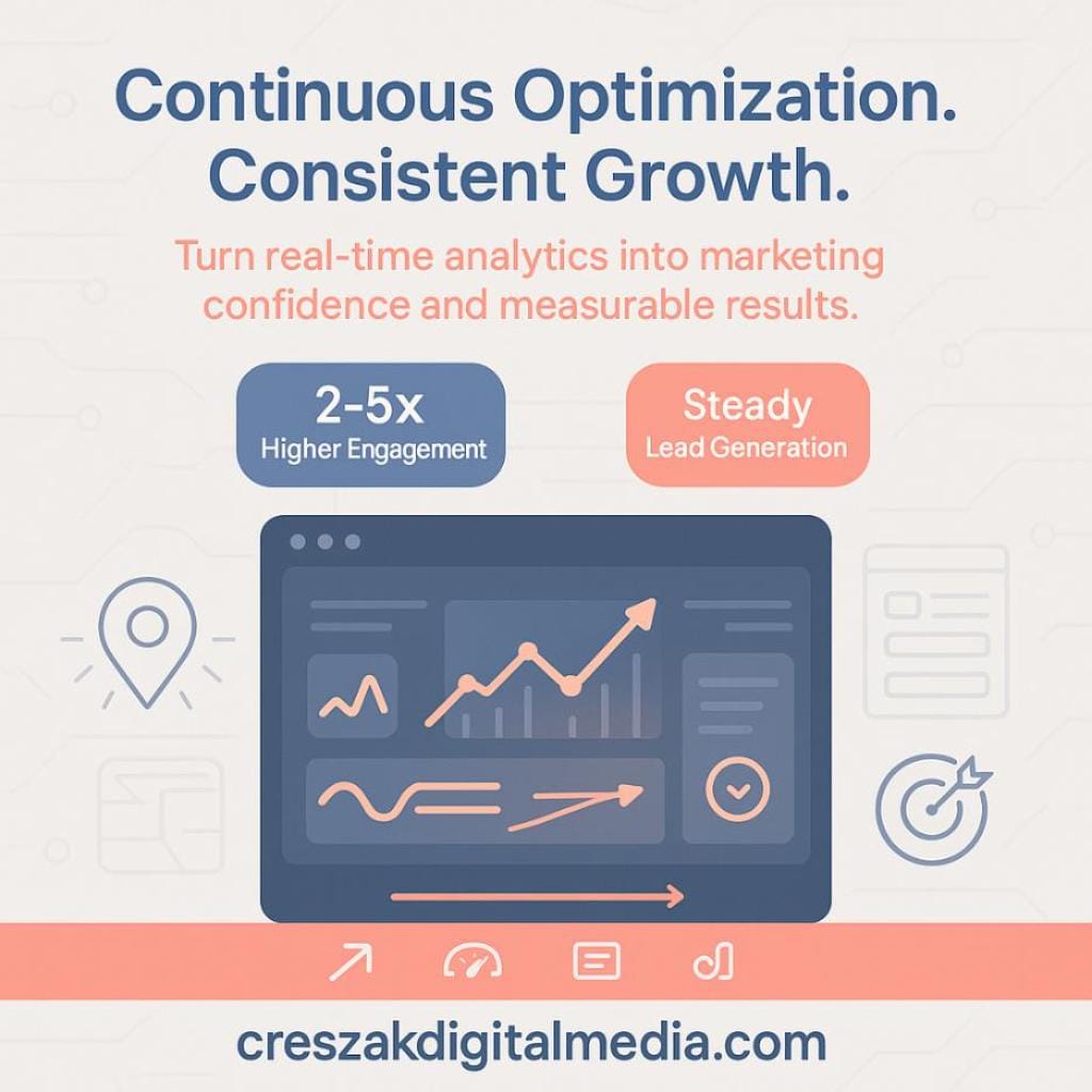 CresZak Digital Media Lead Gen Agency offering ongoing optimization for continuous business 