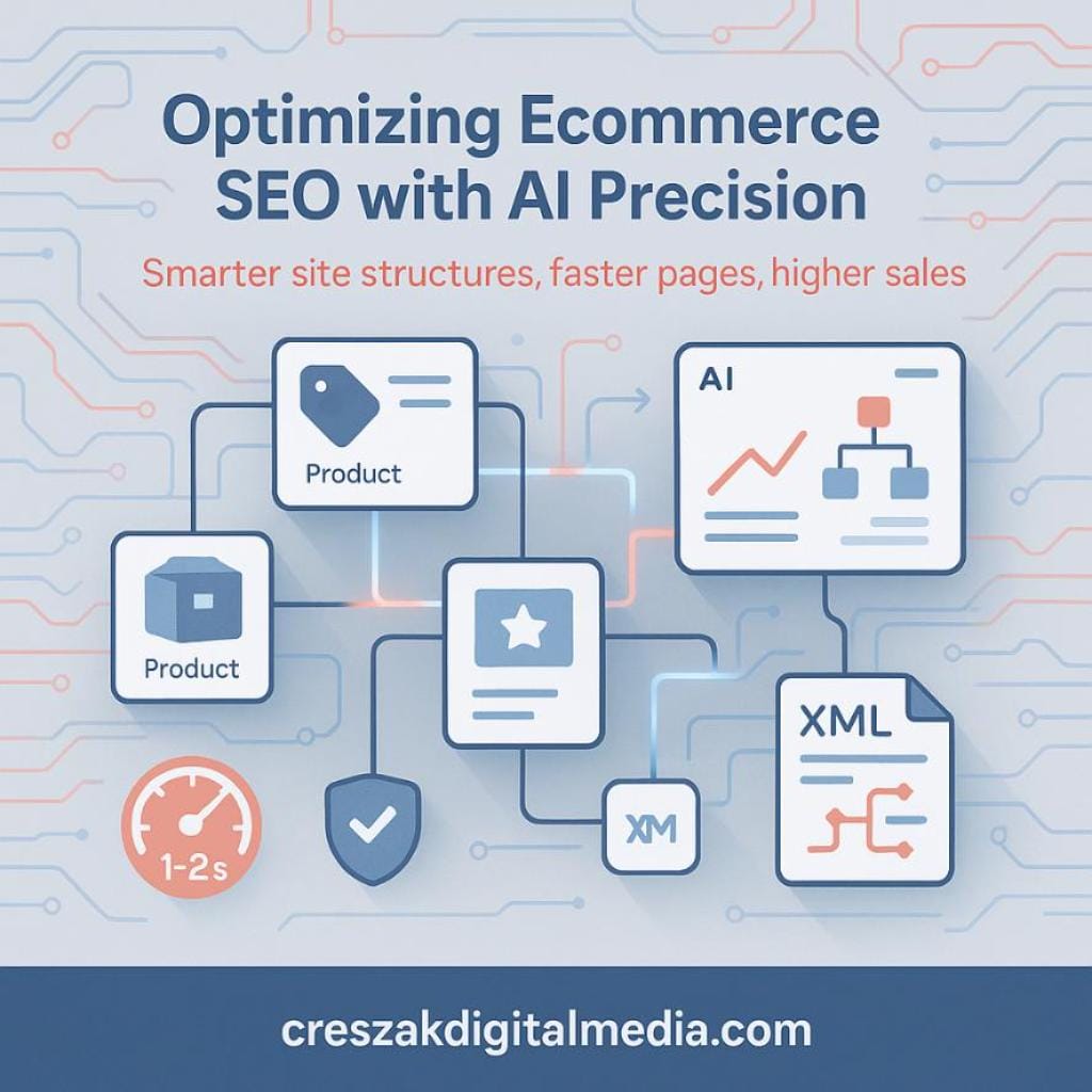 AI Tools Enhancing Site Architecture via Ecommerce SEO Services by CresZak Digital Media
