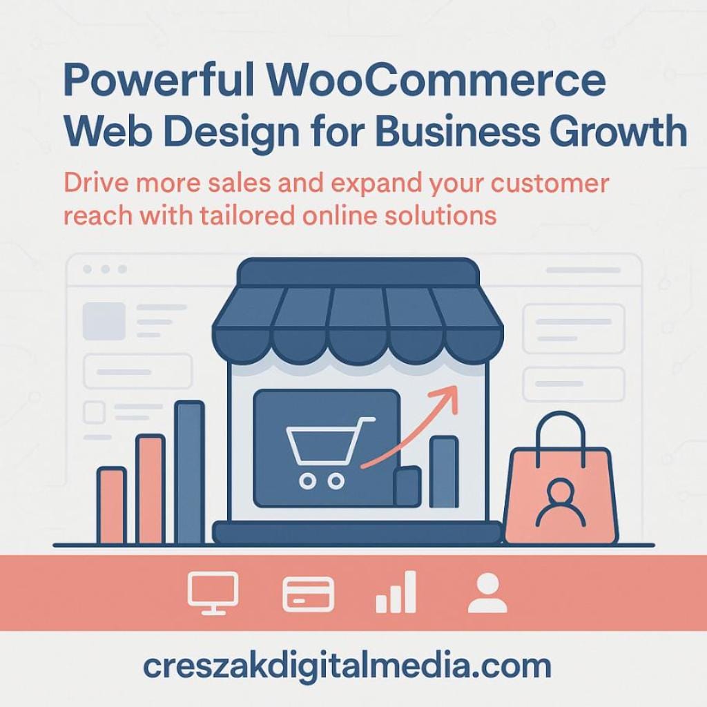 professional woocommerce web design services for growing businesses Professional WooCommerce Web Design Services by CresZak Digital Media for growing businesses
