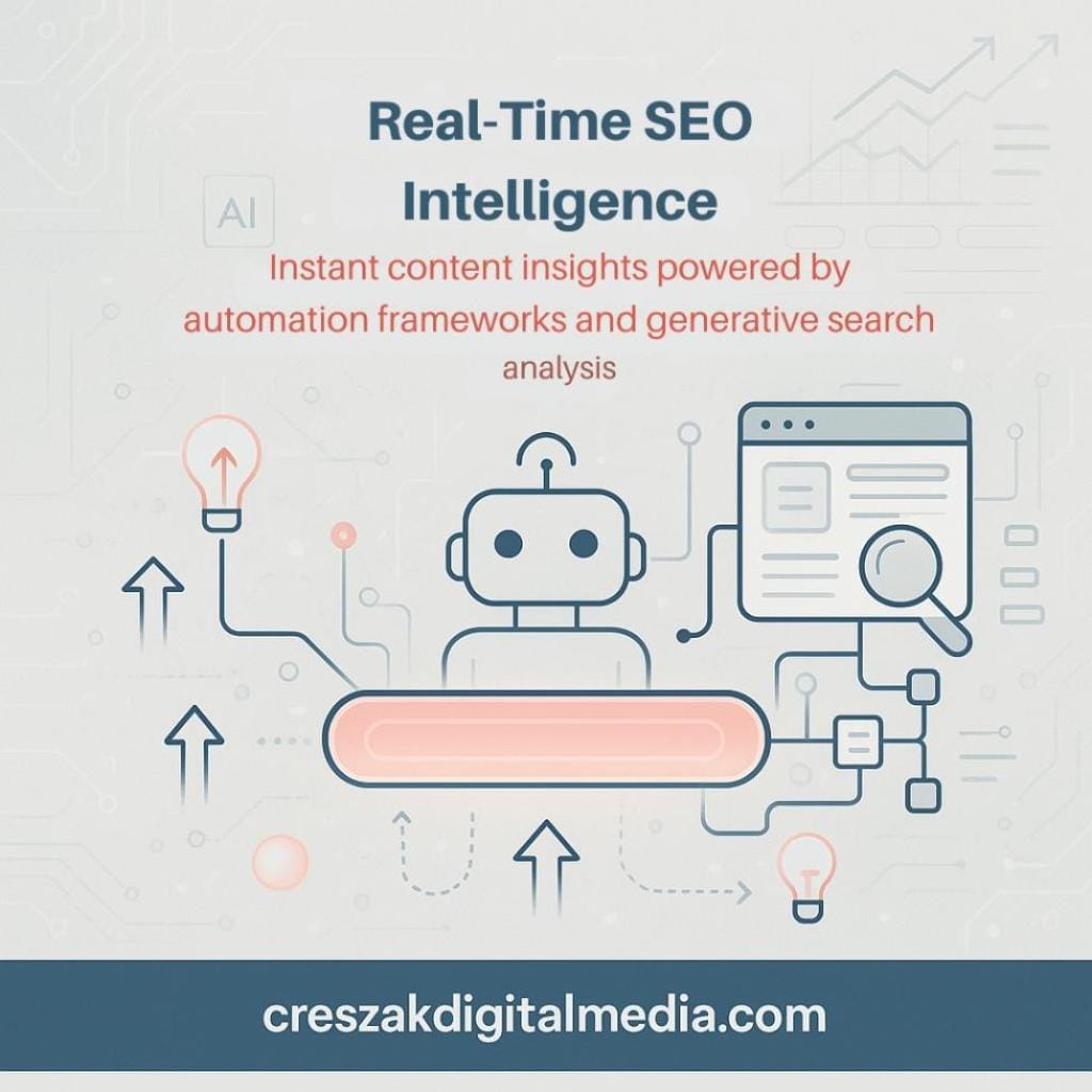 Real-Time SEO Suggestions using CresZak Digital Media Enterprise SEO Services