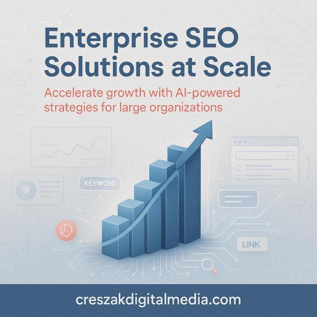 Scalable Enterprise SEO Services for Large Organizations by CresZak Digital Media