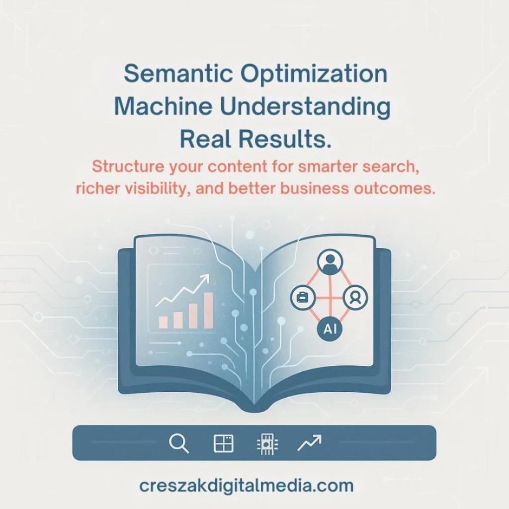 semantic content optimization for enhanced machine understanding CresZak Digital Media improves machine understanding through semantic SEO content optimization.