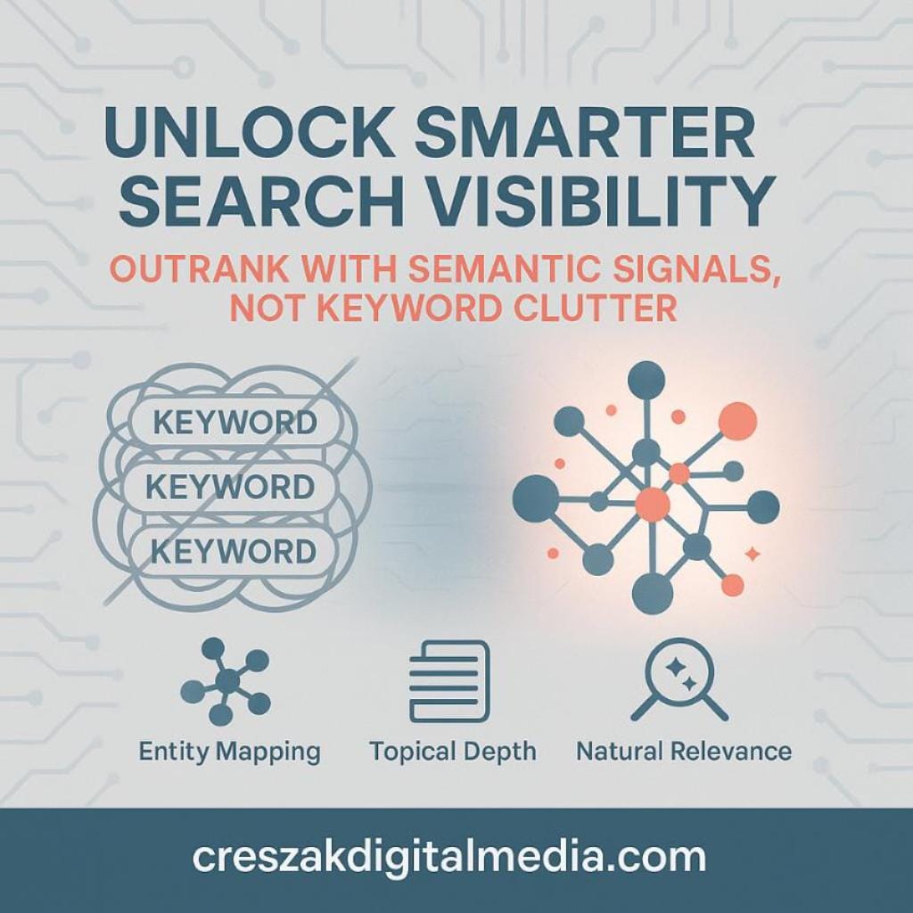 semantic search signals versus keyword stuffing effectiveness Semantic Search Signals Versus Keyword Stuffing by CresZak Digital Media Amazon SEO Services