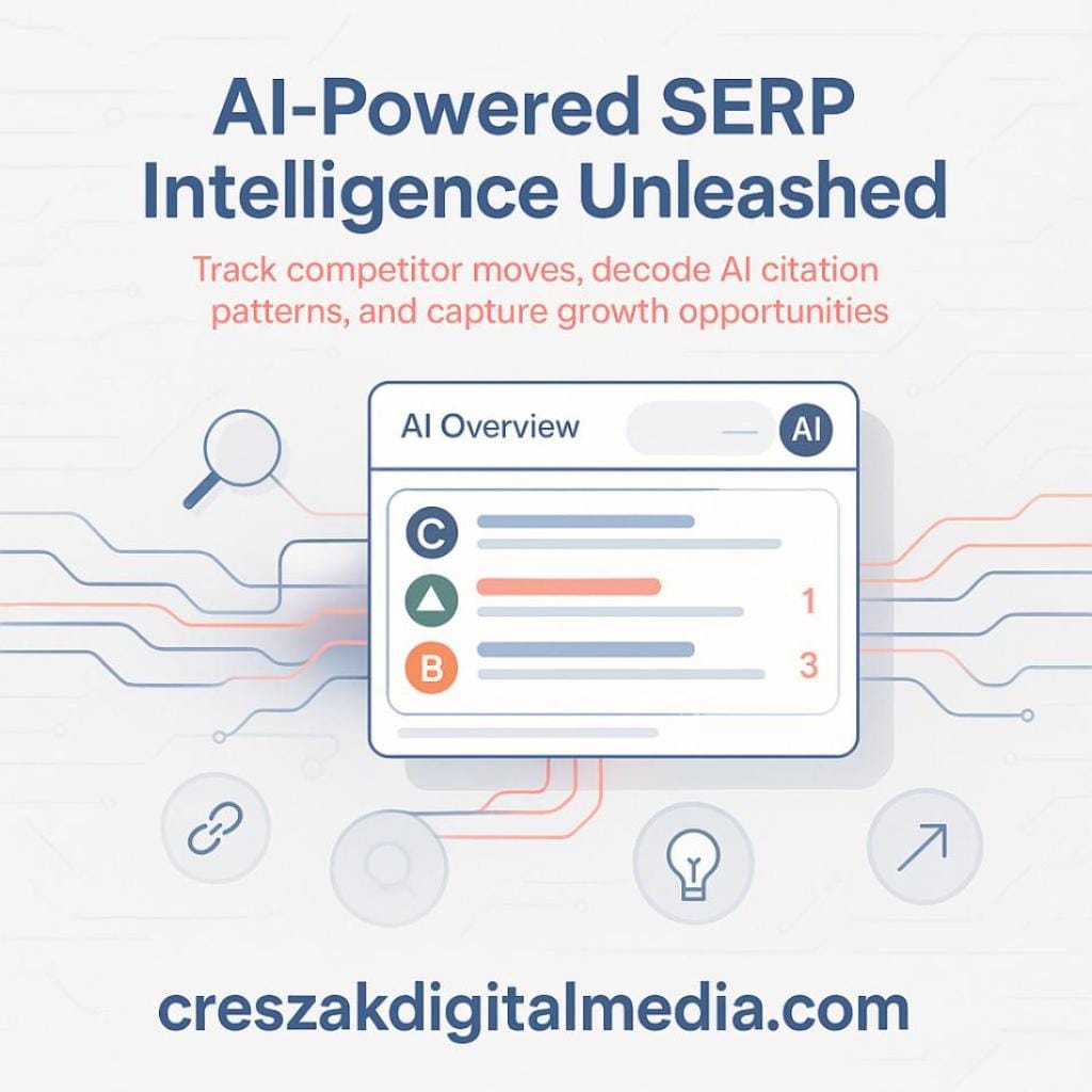 SERP AI Result Monitoring via CresZak Digital Media Enterprise SEO Services