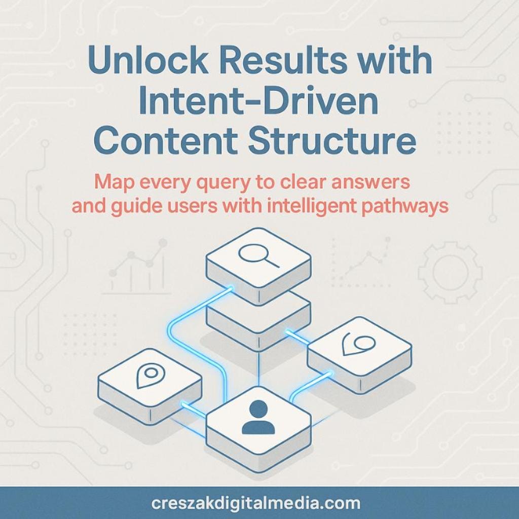 How structuring content with user intent models strengthens SEO Services for Small Businesses by CresZak Digital Media.