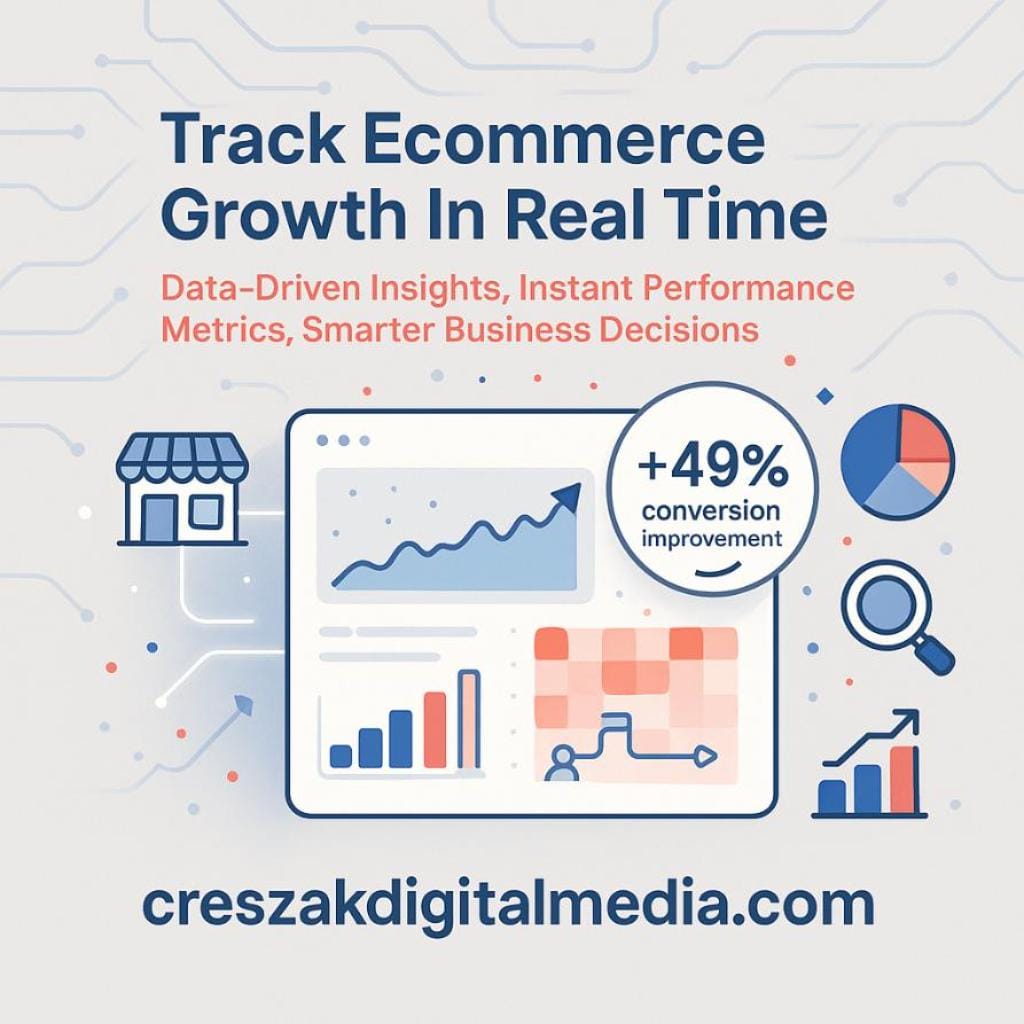 CresZak Digital Media using WooCommerce Web Design Services to track growth with real-time ecommerce data