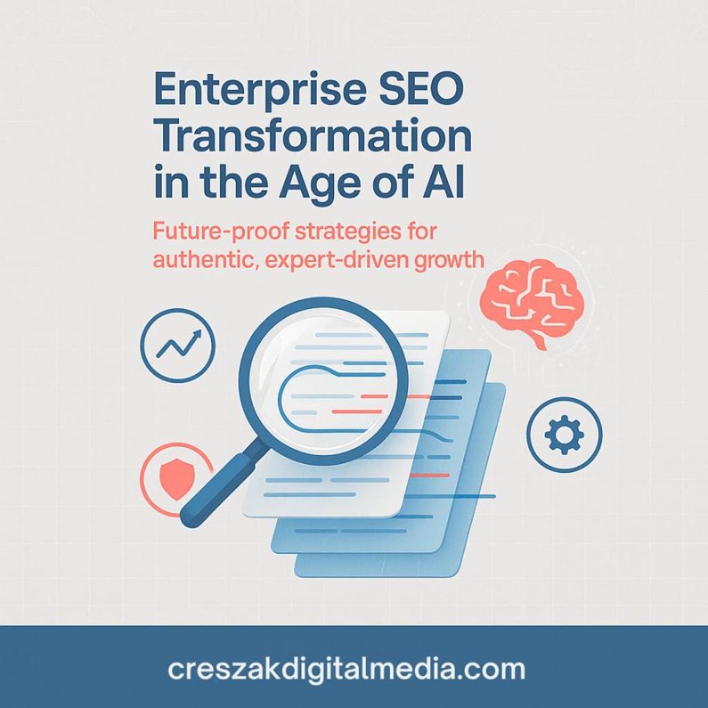 How enterprise SEO evolves in the AI content landscape to strengthen SEO Services for Small Businesses by CresZak Digital Media.