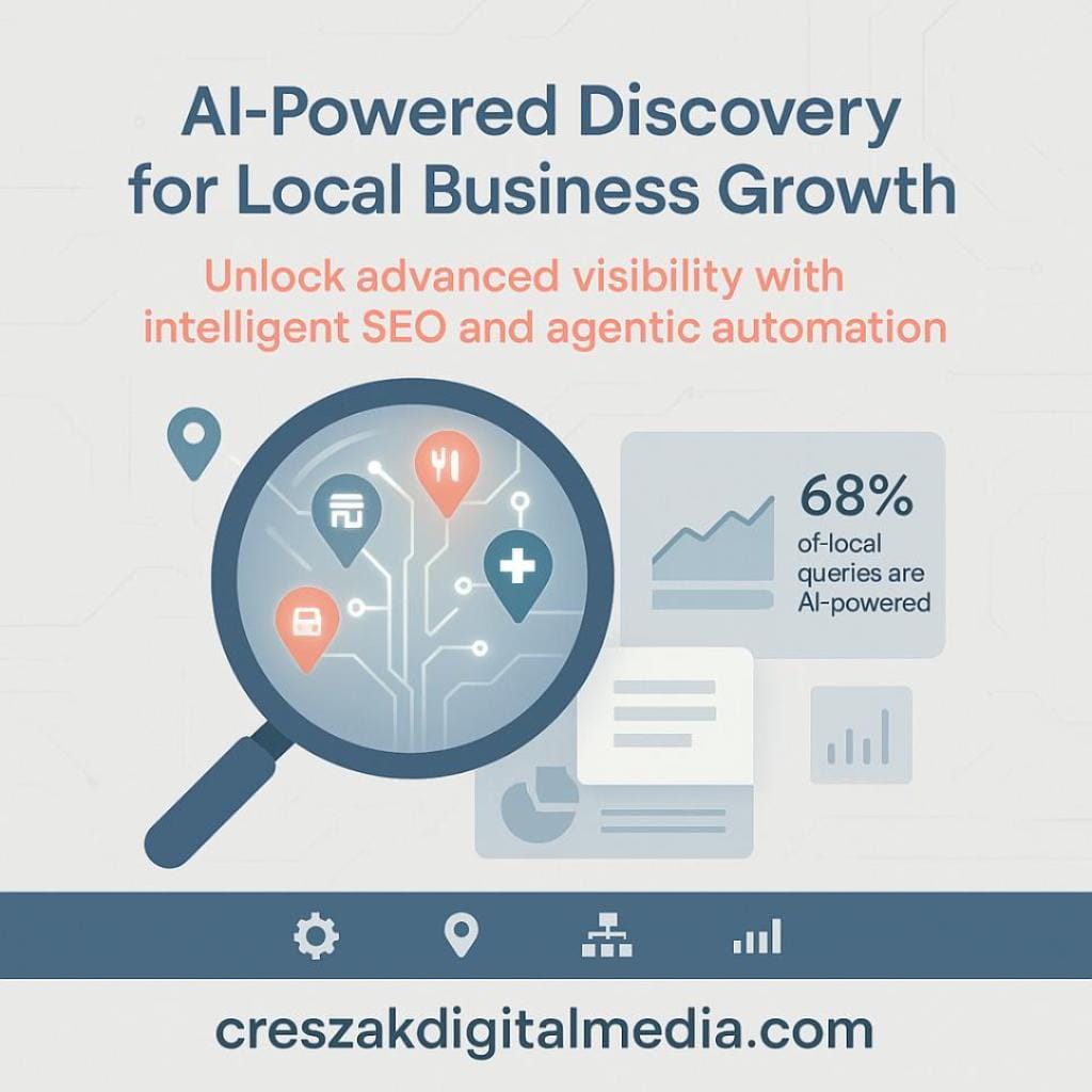 How AI-driven search environments boost local discovery and strengthen Local SEO Services by CresZak Digital Media.