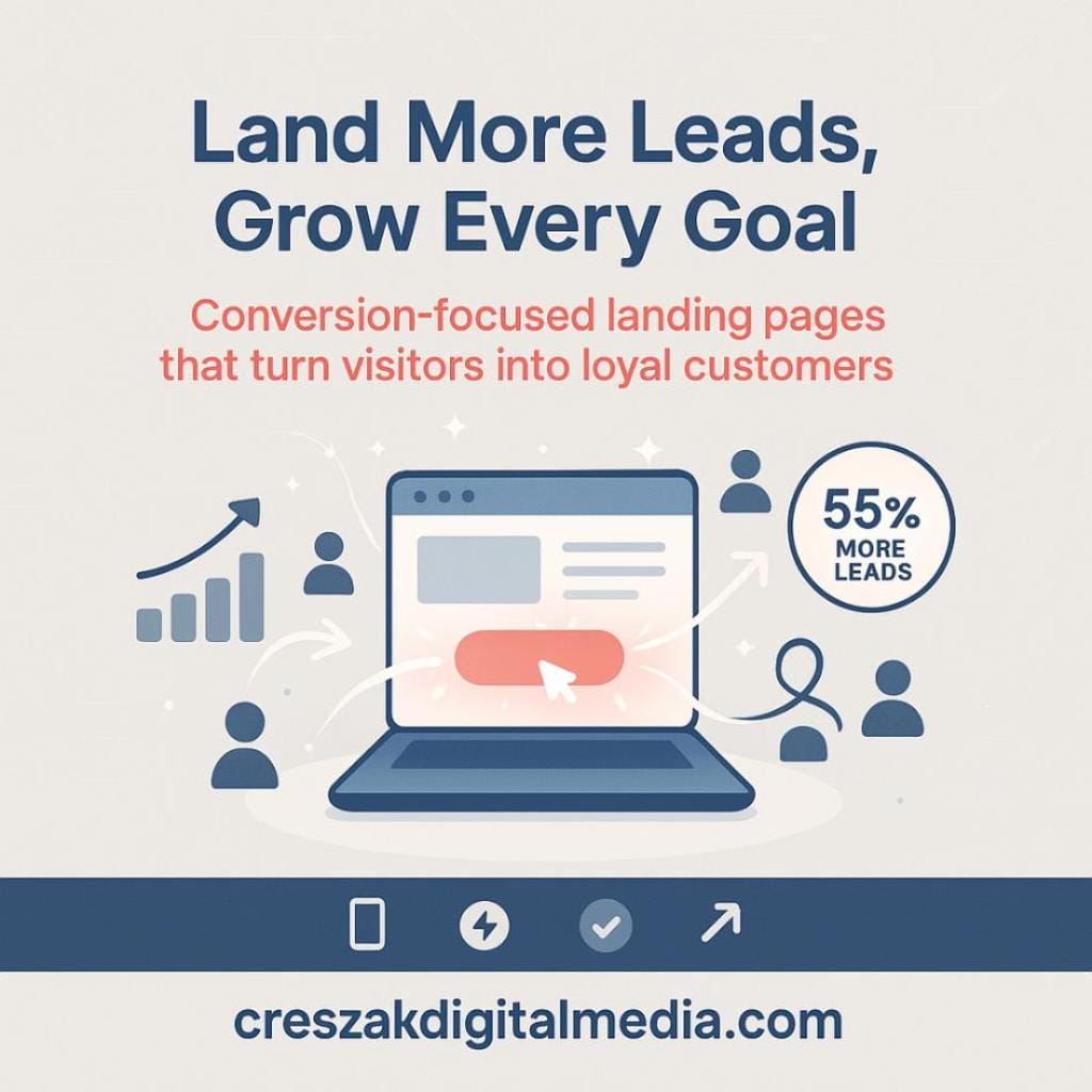 Professional small-business solutions by CresZak Digital Media Landing Page Design Services