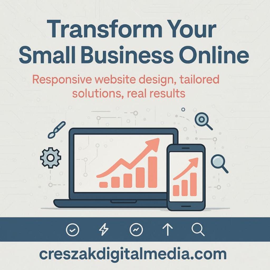 web design services that transform small business growth CresZak Digital Media Web Design Services that transform small business growth.