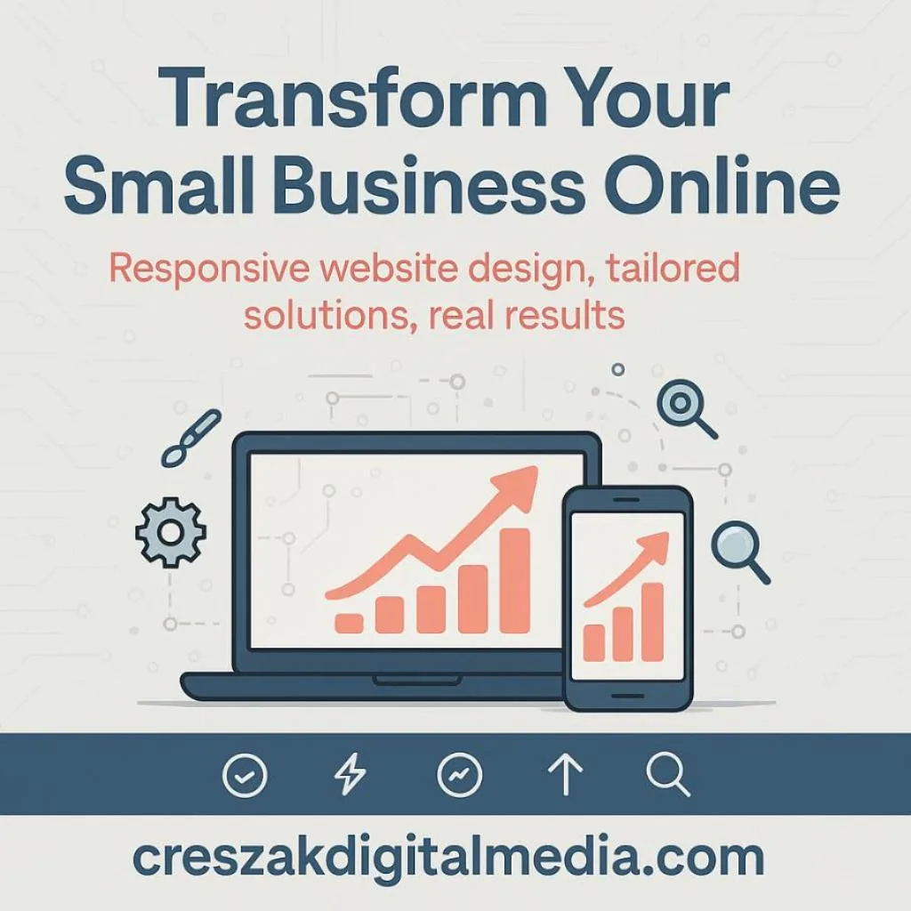 CresZak Digital Media Web Design Services that transform small business growth.