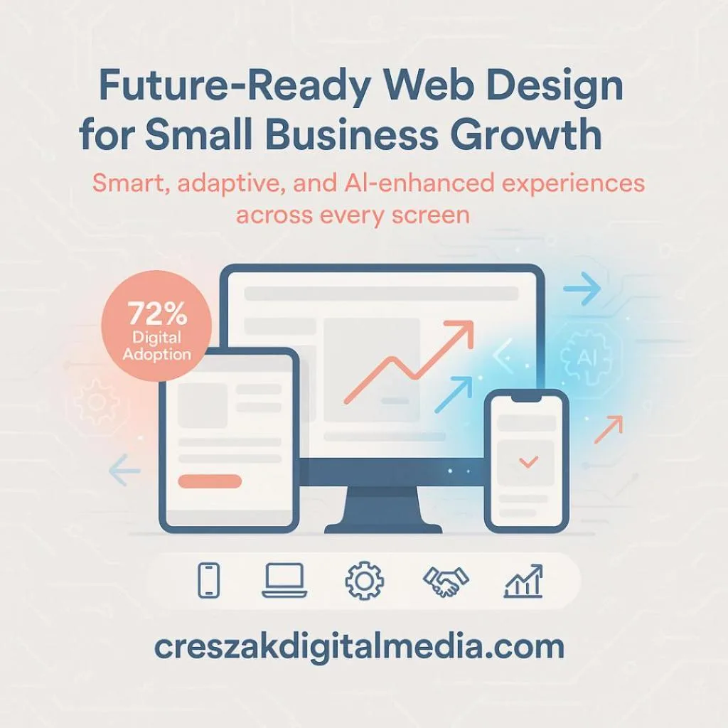 CresZak Digital Media future-focused Web Design Services for evolving small business needs.