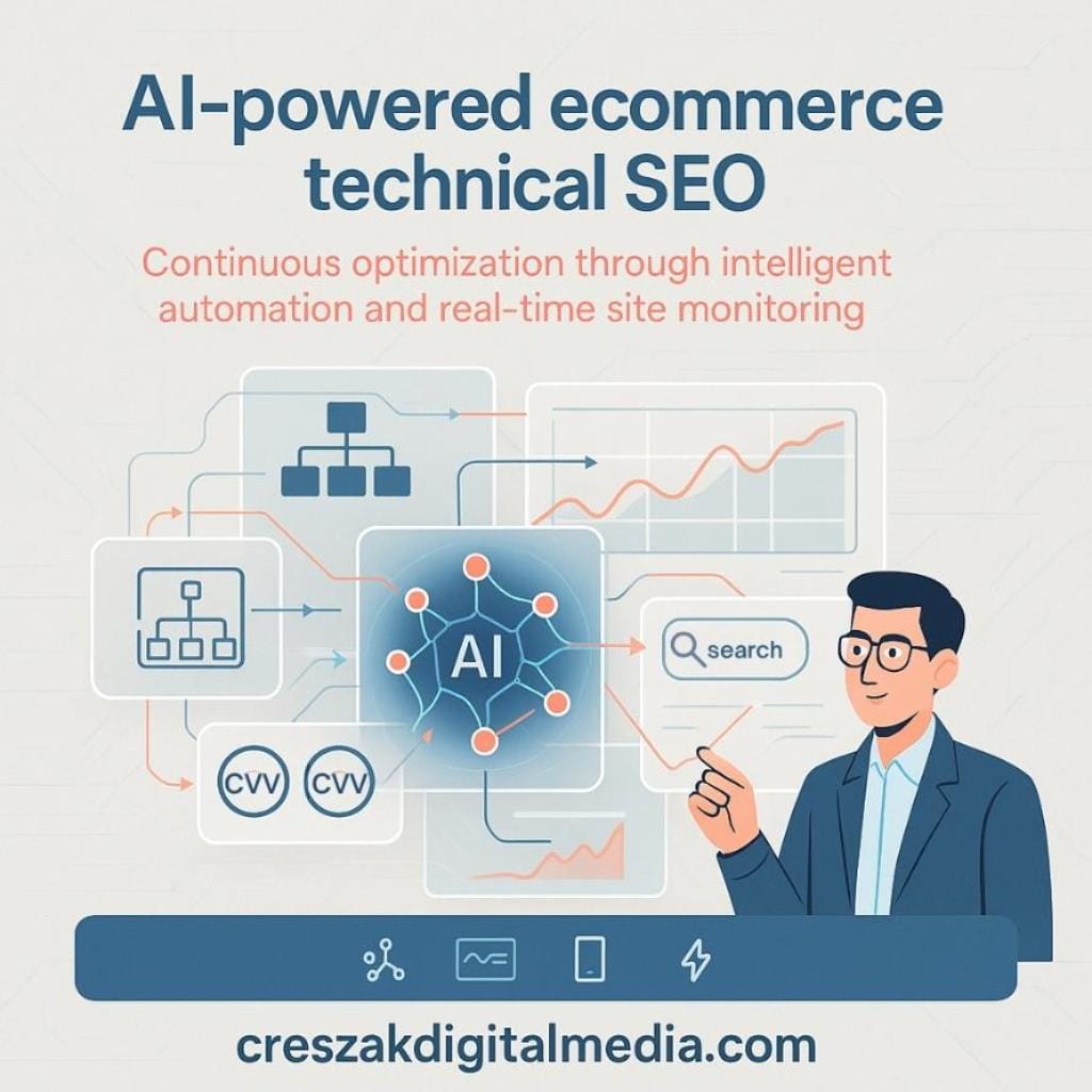 AI-Powered Ecommerce Technical SEO vs Traditional Methods by CresZak Digital Media