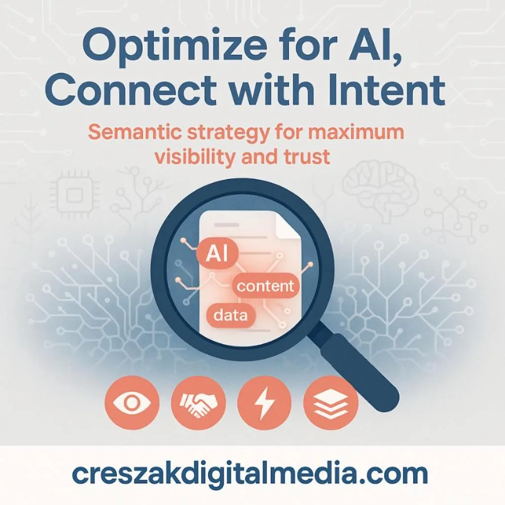 what should content creators know when optimizing seo content writing services to align with ai based guidelines and semantic How content creators optimize SEO content writing services to align with AI and semantic search, strengthening SEO Services for Small Businesses by CresZak Digital Media.
