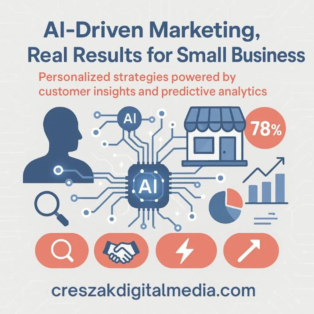 CresZak Digital Media offering the best AI digital marketing services for small businesses