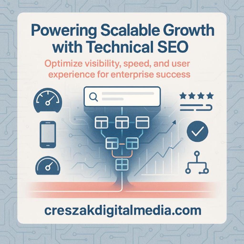 Technical SEO as a Core Pillar in Enterprise SEO Services by CresZak Digital Media