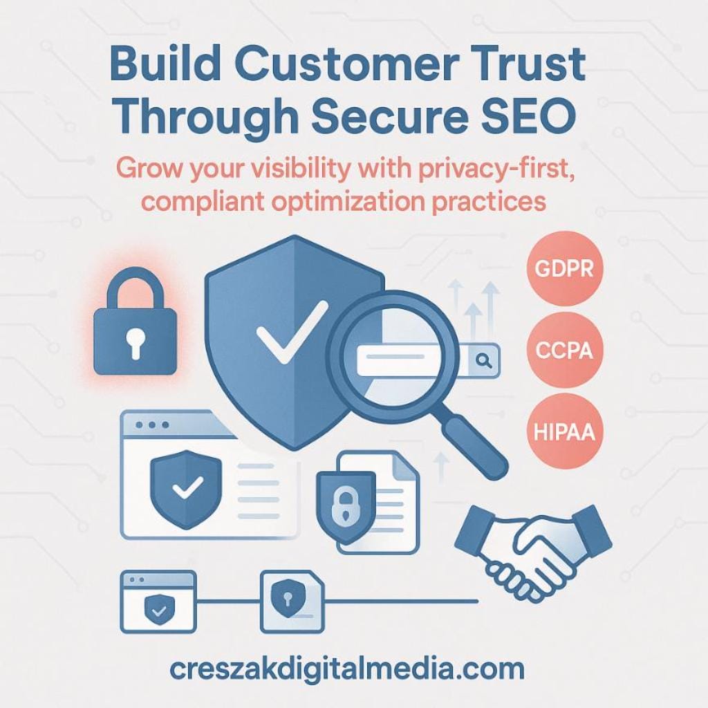 building customer trust through secure and compliant optimization practices CresZak Digital Media builds customer trust with secure, compliant SEO Services.