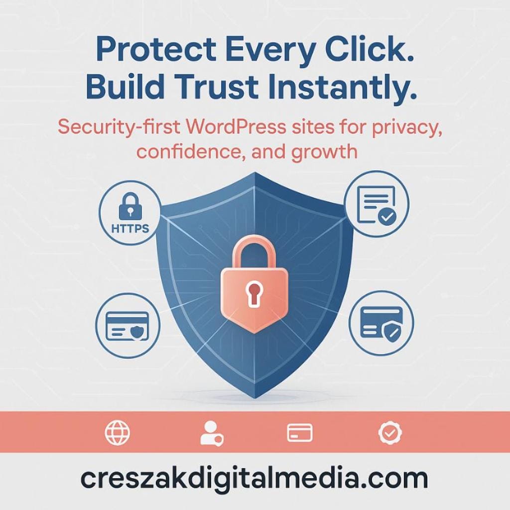 Secure website development by CresZak Digital Media WordPress Web Design Company